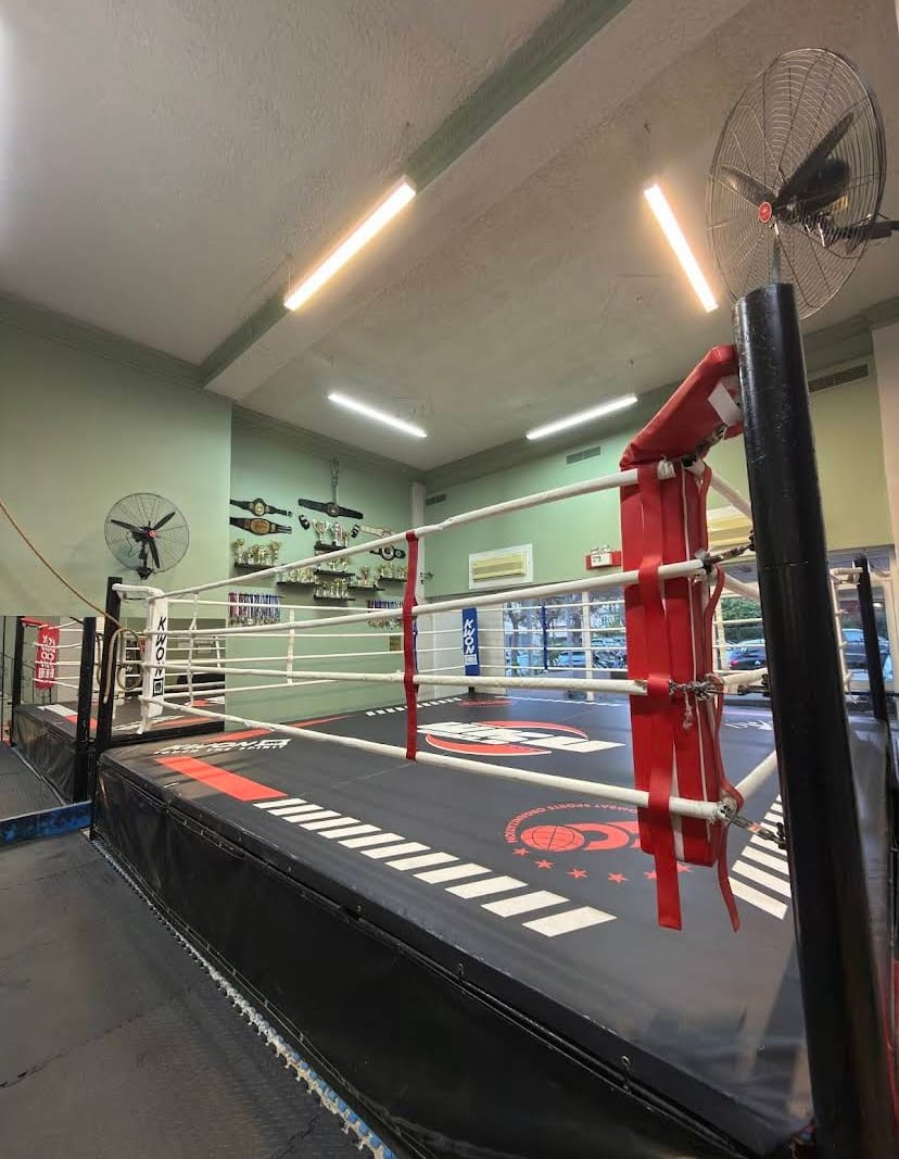 Μέσα στην Kallistis Fight Academy — ρινγκ